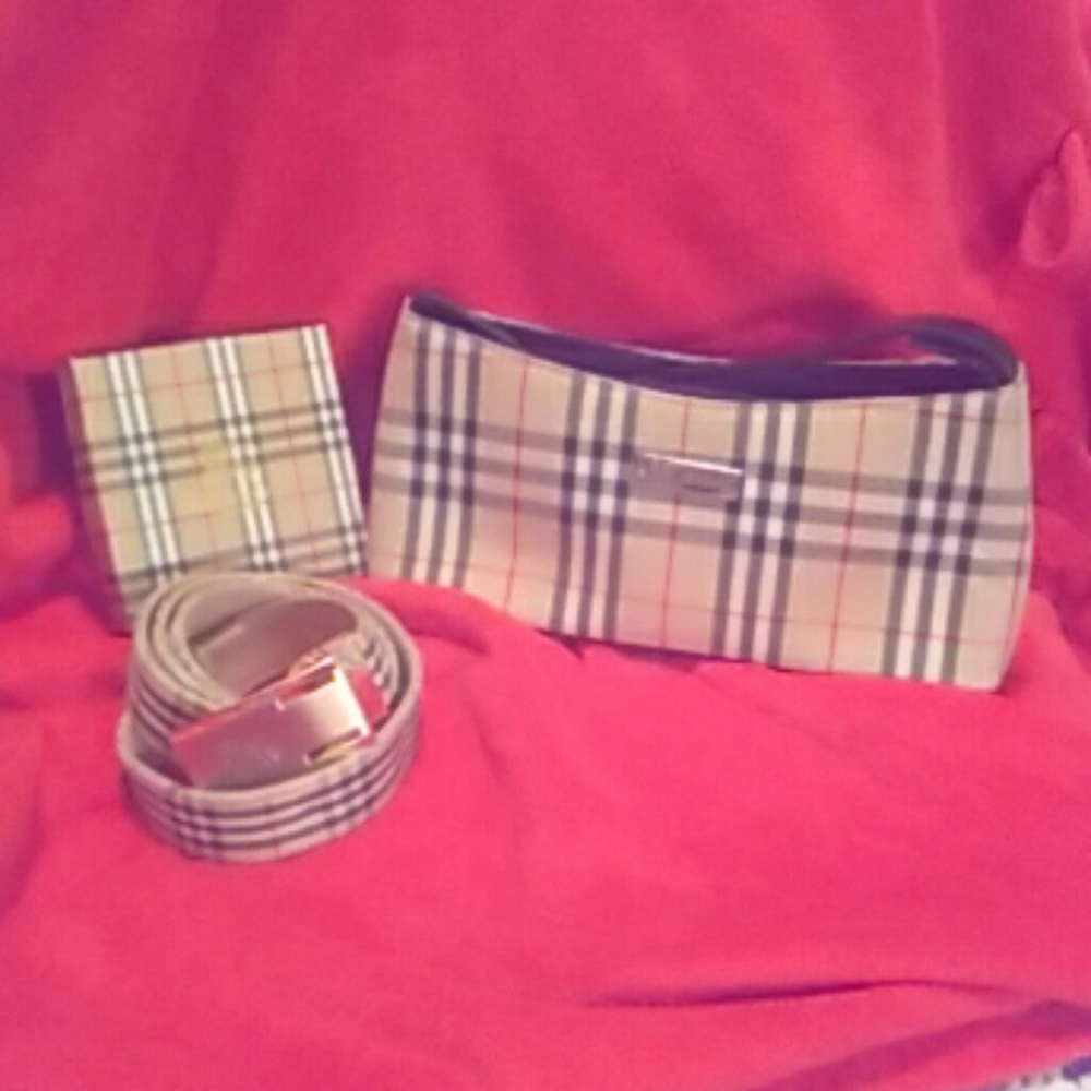 Burberry belt and purse $70 (price drop)